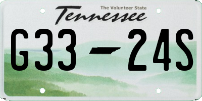TN license plate G3324S