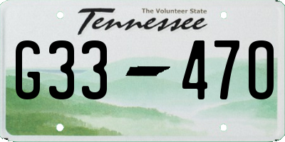 TN license plate G3347O