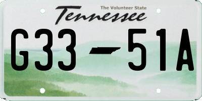 TN license plate G3351A