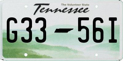 TN license plate G3356I