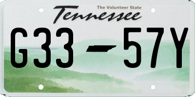 TN license plate G3357Y