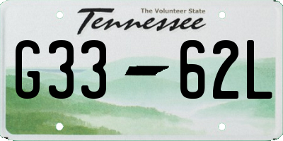 TN license plate G3362L