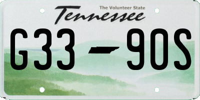 TN license plate G3390S