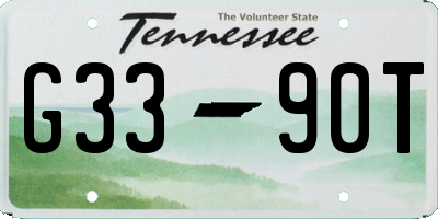 TN license plate G3390T