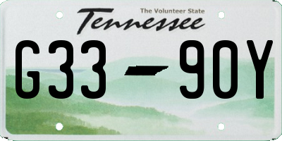 TN license plate G3390Y