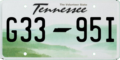 TN license plate G3395I