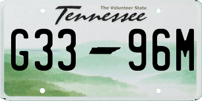 TN license plate G3396M