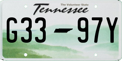 TN license plate G3397Y