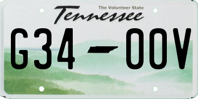 TN license plate G3400V