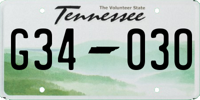 TN license plate G3403O