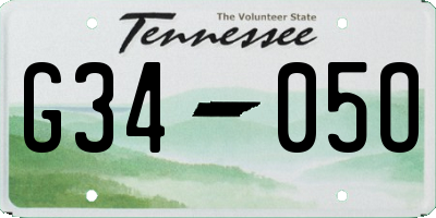TN license plate G3405O