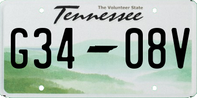 TN license plate G3408V