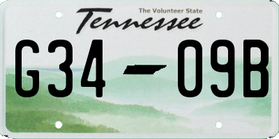 TN license plate G3409B