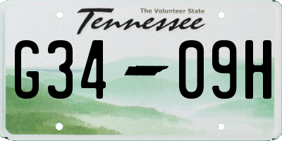 TN license plate G3409H