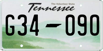 TN license plate G3409O