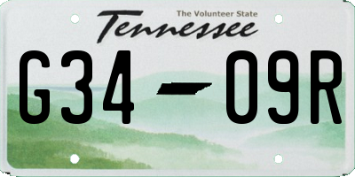 TN license plate G3409R