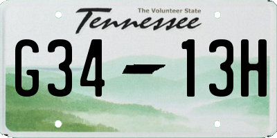 TN license plate G3413H