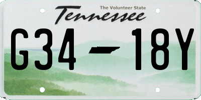 TN license plate G3418Y