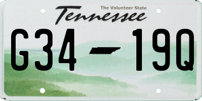 TN license plate G3419Q