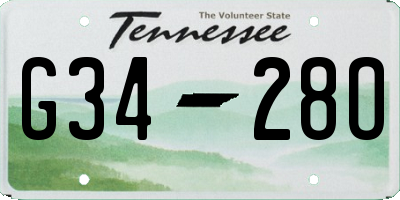 TN license plate G3428O