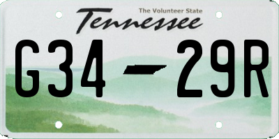 TN license plate G3429R
