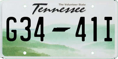TN license plate G3441I