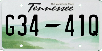 TN license plate G3441Q