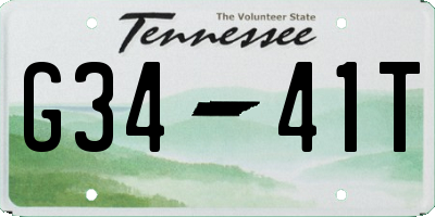 TN license plate G3441T