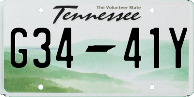 TN license plate G3441Y