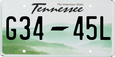 TN license plate G3445L