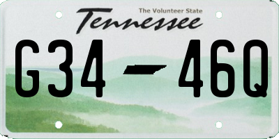 TN license plate G3446Q