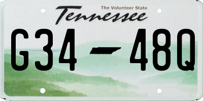 TN license plate G3448Q