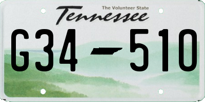 TN license plate G3451O