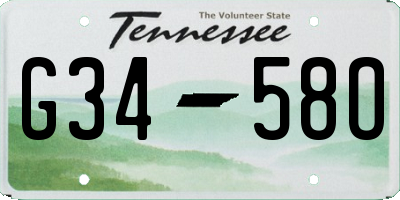 TN license plate G3458O
