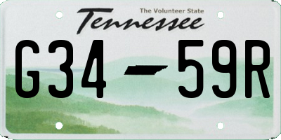 TN license plate G3459R