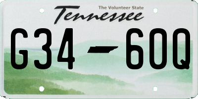 TN license plate G3460Q