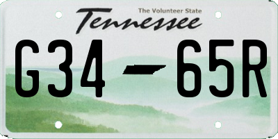 TN license plate G3465R