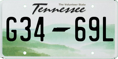 TN license plate G3469L