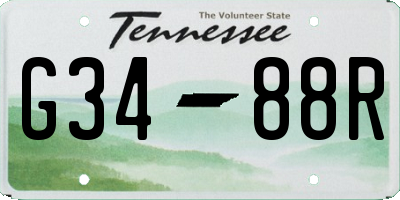 TN license plate G3488R