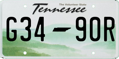 TN license plate G3490R