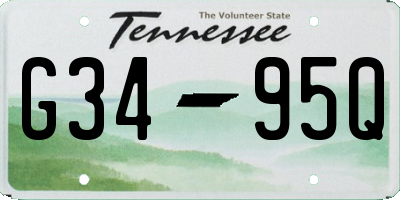 TN license plate G3495Q