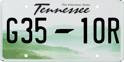 TN license plate G3510R