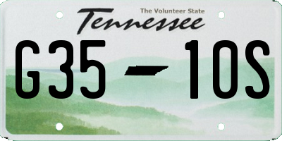 TN license plate G3510S