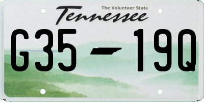 TN license plate G3519Q
