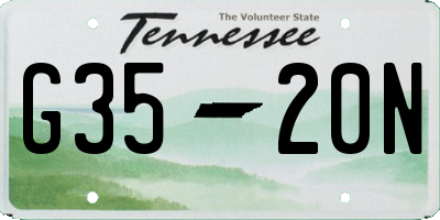 TN license plate G3520N