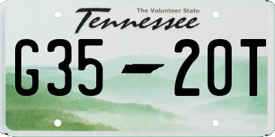 TN license plate G3520T