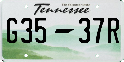 TN license plate G3537R