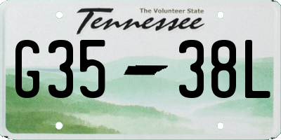 TN license plate G3538L