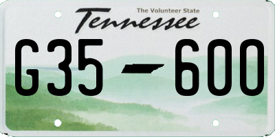 TN license plate G3560O