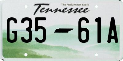TN license plate G3561A